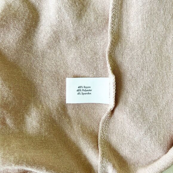 NWT Stylus Twist-Hem Long-Sleeve (XXL) Knit Tunic Top in Winter Rose Pink - Picture 7 of 9